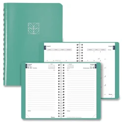 Sale 8 in. x 5 in. 12-Month (Aug 2025-Jul 2026) Academic Daily/Monthly Planner - Cyan Cover Calendars & Planners