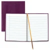 Online 10.75 in. x 8.5 in. Sheets Medium/College Rule 1-Subject Executive Notebook with Ribbon Bookmark - Grape Cover Paper & Printables