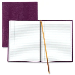Online 10.75 in. x 8.5 in. Sheets Medium/College Rule 1-Subject Executive Notebook with Ribbon Bookmark - Grape Cover Paper & Printables