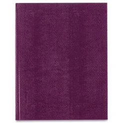 Online 10.75 in. x 8.5 in. Sheets Medium/College Rule 1-Subject Executive Notebook with Ribbon Bookmark - Grape Cover Paper & Printables