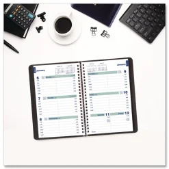 Online 12-Month (Jan to Dec): 2026 8 in. x 5 in. Plan and Link Weekly Planner - Black Cover Calendars & Planners