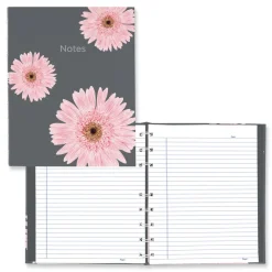 Discount NotePro 9.25 in. x 7.25 in. Sheets Medium/College Rule 1-Subject Notebook - Pink/Gray Cover Paper & Printables