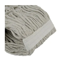 Clearance #24 Banded Cotton Mop Heads - White (12/Carton) Cleaning & Janitorial Supplies