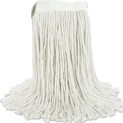 New #20 Cut-End Cotton Wet Mop Head - White (12/Carton) Cleaning & Janitorial Supplies