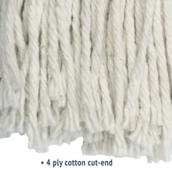 Discount #24 Cut-End Cotton Wet Mop Head - White Cleaning & Janitorial Supplies