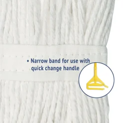Discount #24 Cut-End Cotton Wet Mop Head - White Cleaning & Janitorial Supplies