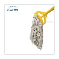 #32 Cut-End Cotton Mop Head - White (12/Carton) Cleaning & Janitorial Supplies