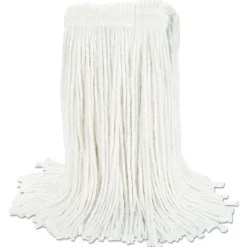 #24 Cut-End Rayon Wet Mop Head - White (12/Carton) Cleaning & Janitorial Supplies