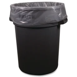 Outlet 32 Gallon 0.9 mil 33 in. x 44 in. Perforated Roll Low-Density Waste Can Liners - Clear (5 Bags/Roll, 20 Rolls/Carton) Trash & Waste Bins