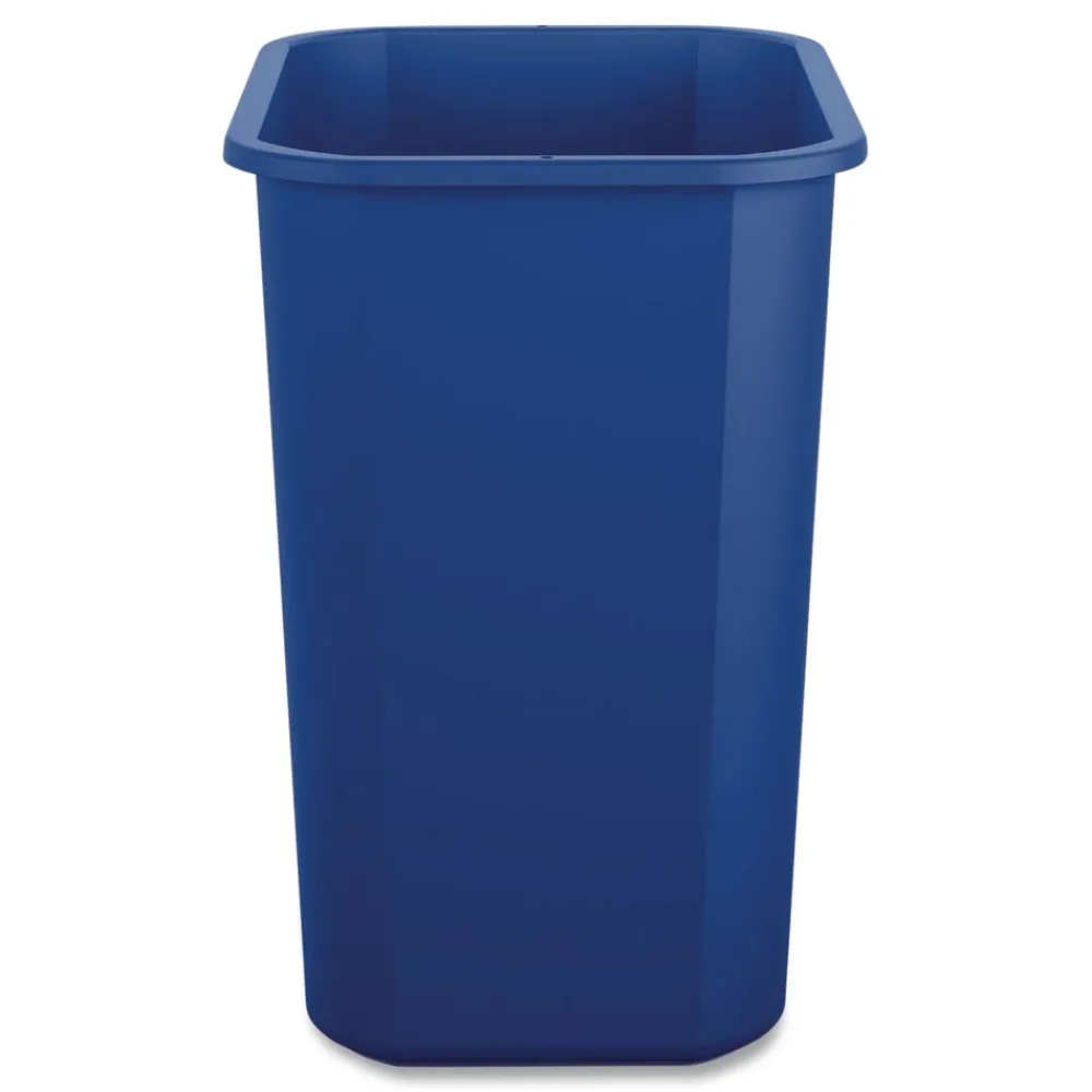 7 Gallon Polypropylene Recycling Container - Blue Trash & Waste Bins
