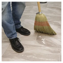 Discount 53-1/2 in. Corn/Fiber Lobby Brooms - Natural (6/Carton) Cleaning & Janitorial Supplies