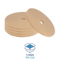 Sale 27 in. Diameter Burnishing Floor Pads - Tan (5/Carton) Cleaning & Janitorial Supplies