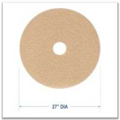 Sale 27 in. Diameter Burnishing Floor Pads - Tan (5/Carton) Cleaning & Janitorial Supplies