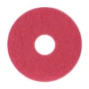 New 12 in. Diameter Buffing Floor Pads - Red (5/Carton) Cleaning & Janitorial Supplies
