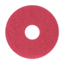 New 12 in. Diameter Buffing Floor Pads - Red (5/Carton) Cleaning & Janitorial Supplies