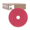New 18 in. Diameter Buffing Floor Pads - Red (5/Carton) Cleaning & Janitorial Supplies