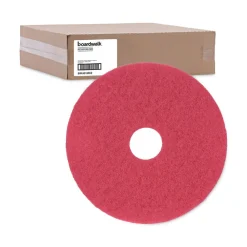 Sale 16 in. Diameter Buffing Floor Pads - Red (5/Carton) Cleaning & Janitorial Supplies