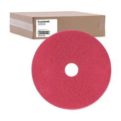 Outlet 21 in. Diameter Buffing Floor Pads - Red (5/Carton) Cleaning & Janitorial Supplies