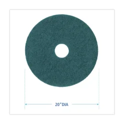 Clearance 20 in. Diameter Heavy-Duty Scrubbing Floor Pads - Green (5/Carton) Cleaning & Janitorial Supplies