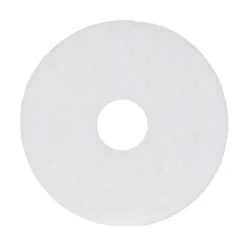Clearance 13 in. Diameter Polishing Floor Pads - White (5/Carton) Cleaning & Janitorial Supplies