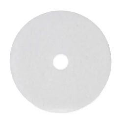 Best 19 in. Diameter Polishing Floor Pads - White (5/Carton) Cleaning & Janitorial Supplies