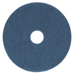 16 in. Diameter Scrubbing Floor Pads - Blue (5/Carton) Cleaning & Janitorial Supplies