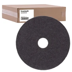 14 in. Diameter Stripping Floor Pads - Black (5/Carton) Cleaning & Janitorial Supplies