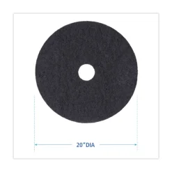 Discount 20 in. Diameter Stripping Floor Pads - Black (5/Carton) Cleaning & Janitorial Supplies