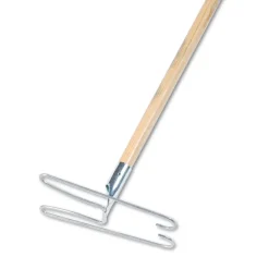 Best 0.94 in. Diameter x 48 in. Length Wedge Dust Mop Head Frame/Lacquered Wood Handle - Natural Cleaning & Janitorial Supplies