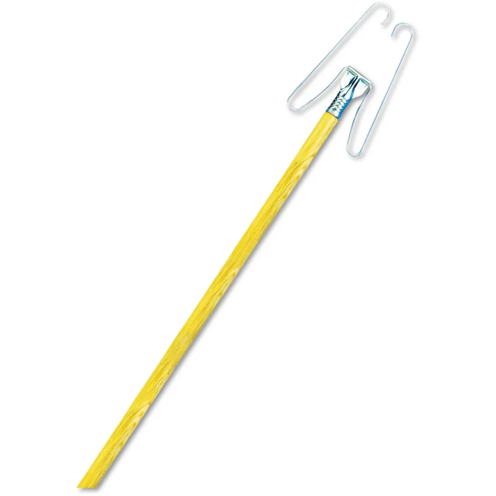 Best 0.94 in. Diameter x 48 in. Length Wedge Dust Mop Head Frame/Lacquered Wood Handle - Natural Cleaning & Janitorial Supplies