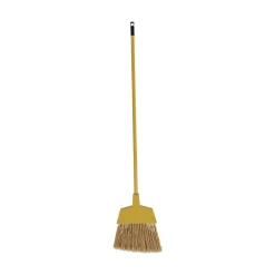 Discount 53 in. Handle Poly Bristle Angler Broom - Yellow (1-Dozen) Cleaning & Janitorial Supplies