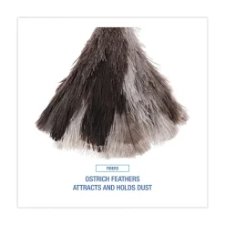 Discount 7 in. Handle Professional Ostrich Feather Duster Cleaning & Janitorial Supplies