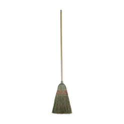 Best 55 in. Mixed Fiber Bristles Maid Broom - Natural Cleaning & Janitorial Supplies