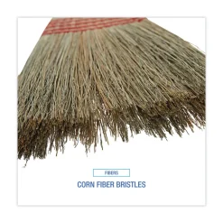 Best 55 in. Overall Length Parlor Broom with Corn Fiber Bristles - Natural Cleaning & Janitorial Supplies
