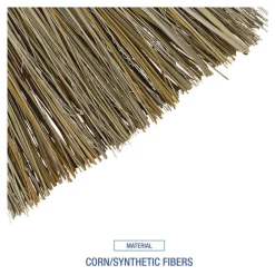 Clearance 36 in. Overall Length Corn/Synthetic Fiber Bristles Corn/Fiber Brooms - Gray/Natural (12/Carton) Cleaning & Janitorial Supplies