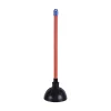Sale 18 in. Plastic Handle Toilet Plunger for 5-5/8 in. Bowls - Red/Black Drain Cleaning
