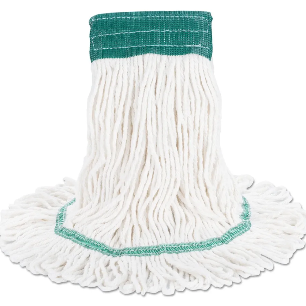 5 in. Super Loop Cotton/Synthetic Fiber Wet Mop Head - Medium, White Cleaning & Janitorial Supplies