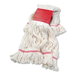 Online 5 in. Super Loop Cotton/Synthetic Fiber Wet Mop Head - Large, White (12/Carton) Cleaning & Janitorial Supplies