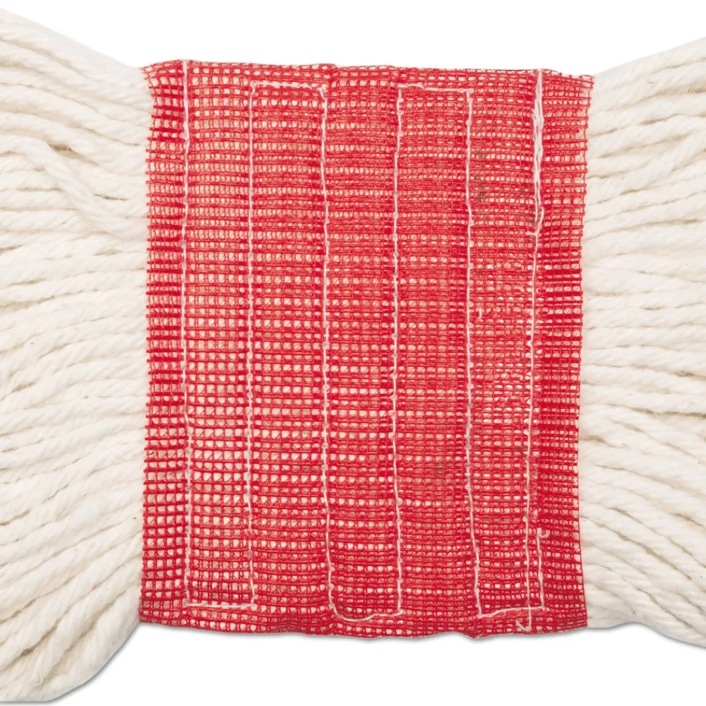 Online 5 in. Super Loop Cotton/Synthetic Fiber Wet Mop Head - Large, White (12/Carton) Cleaning & Janitorial Supplies