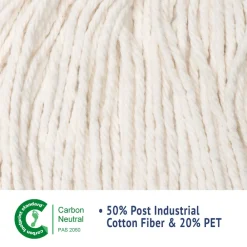 Online 5 in. Super Loop Cotton/Synthetic Fiber Wet Mop Head - Large, White (12/Carton) Cleaning & Janitorial Supplies