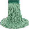 Best 5 in. Super Loop Cotton/Synthetic Fiber Wet Mop Head - Medium, Green (12/Carton) Cleaning & Janitorial Supplies
