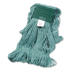 Best 5 in. Super Loop Cotton/Synthetic Fiber Wet Mop Head - Medium, Green (12/Carton) Cleaning & Janitorial Supplies