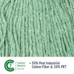 Best 5 in. Super Loop Cotton/Synthetic Fiber Wet Mop Head - Medium, Green (12/Carton) Cleaning & Janitorial Supplies