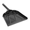 12 in. Wide Metal Dust Pan with 2 in. Handle - Black Cleaning & Janitorial Supplies