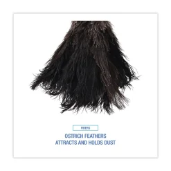 Outlet 10 in. Wood Handle Professional Ostrich Feather Duster Cleaning & Janitorial Supplies