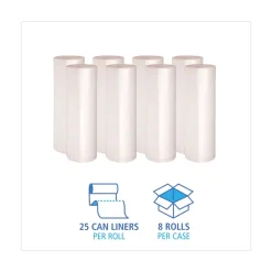 Online 38 in. x 58 in. 60 gal. 14 mic High-Density Can Liners - Natural (200/Carton) Trash & Waste Bins