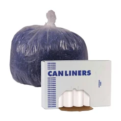Sale 38 in. x 58 in. 60 gal. 19 mic High-Density Can Liners - Natural (150/Carton) Trash & Waste Bins