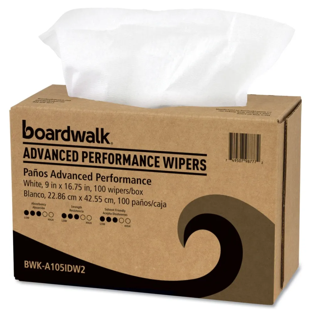 Sale 9 in. x 16.75 in. Advanced Performance Wipers - White (1000/Carton) Cleaning & Janitorial Supplies