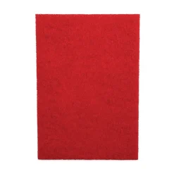 Sale 28 in. x 14 in. Buffing Floor Pads - Red (10/Carton) Cleaning & Janitorial Supplies