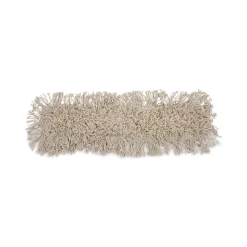Hot 24 in. x 3 in. Cotton Dust Mop Head - White Cleaning & Janitorial Supplies